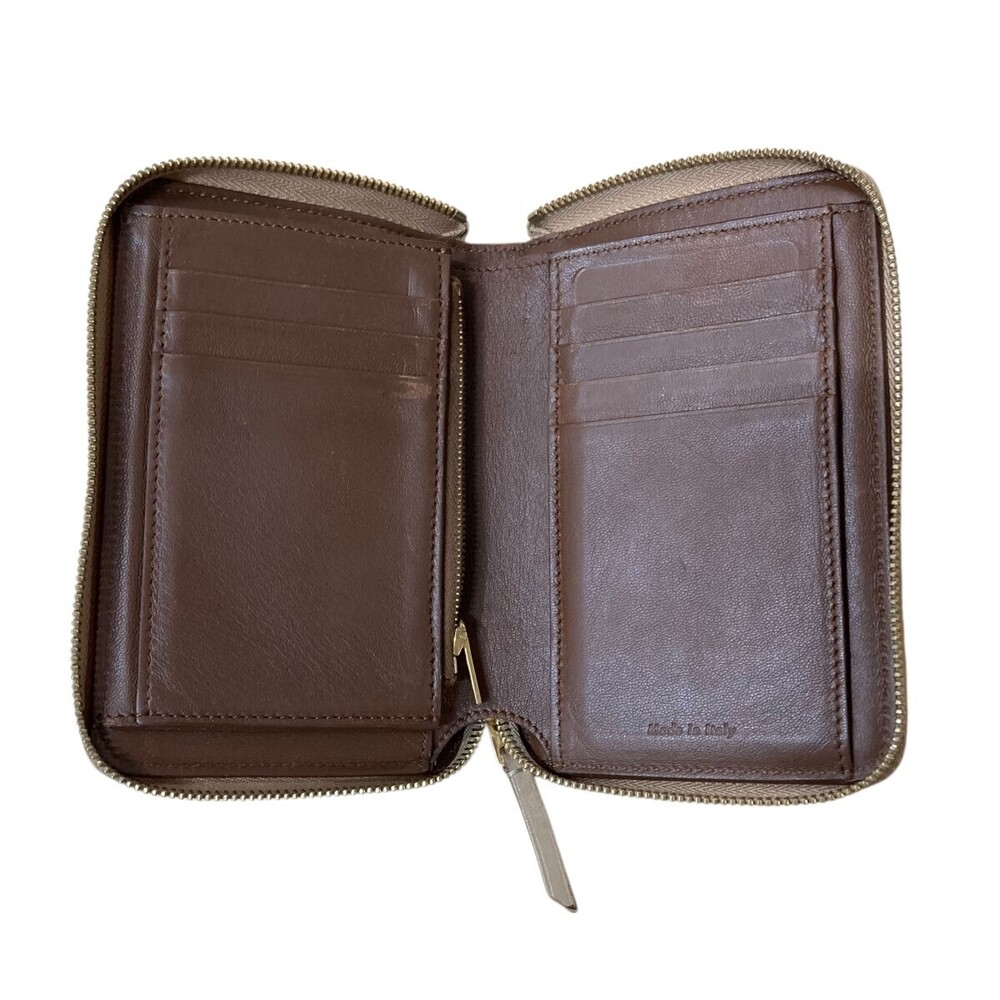 Celine Beige Round Zip Wallet Phoebe - Picture 3 of 5